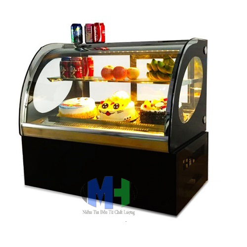 tủ b&aacute;nh kem k&iacute;nh cong